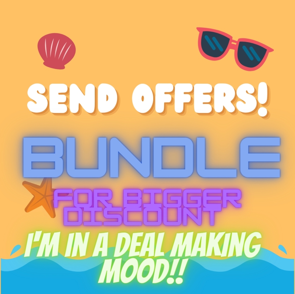 Make a bundle!! DISCOUNT + Save on shipping!!
